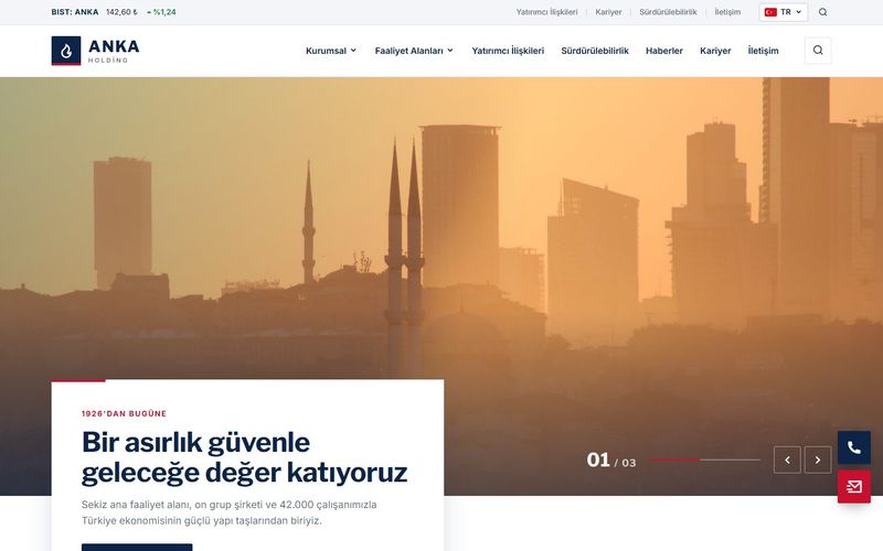 Anka Holding A.Ş. demo ekran görüntüsü