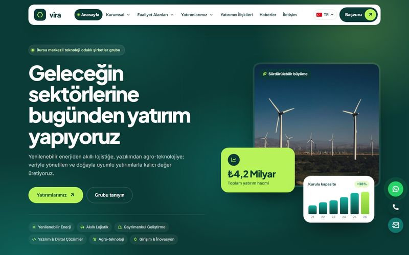 Vira Grup demo ekran görüntüsü