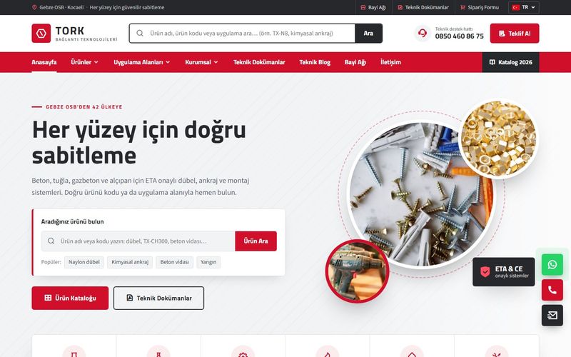 Tork Bağlantı Teknolojileri demo ekran görüntüsü